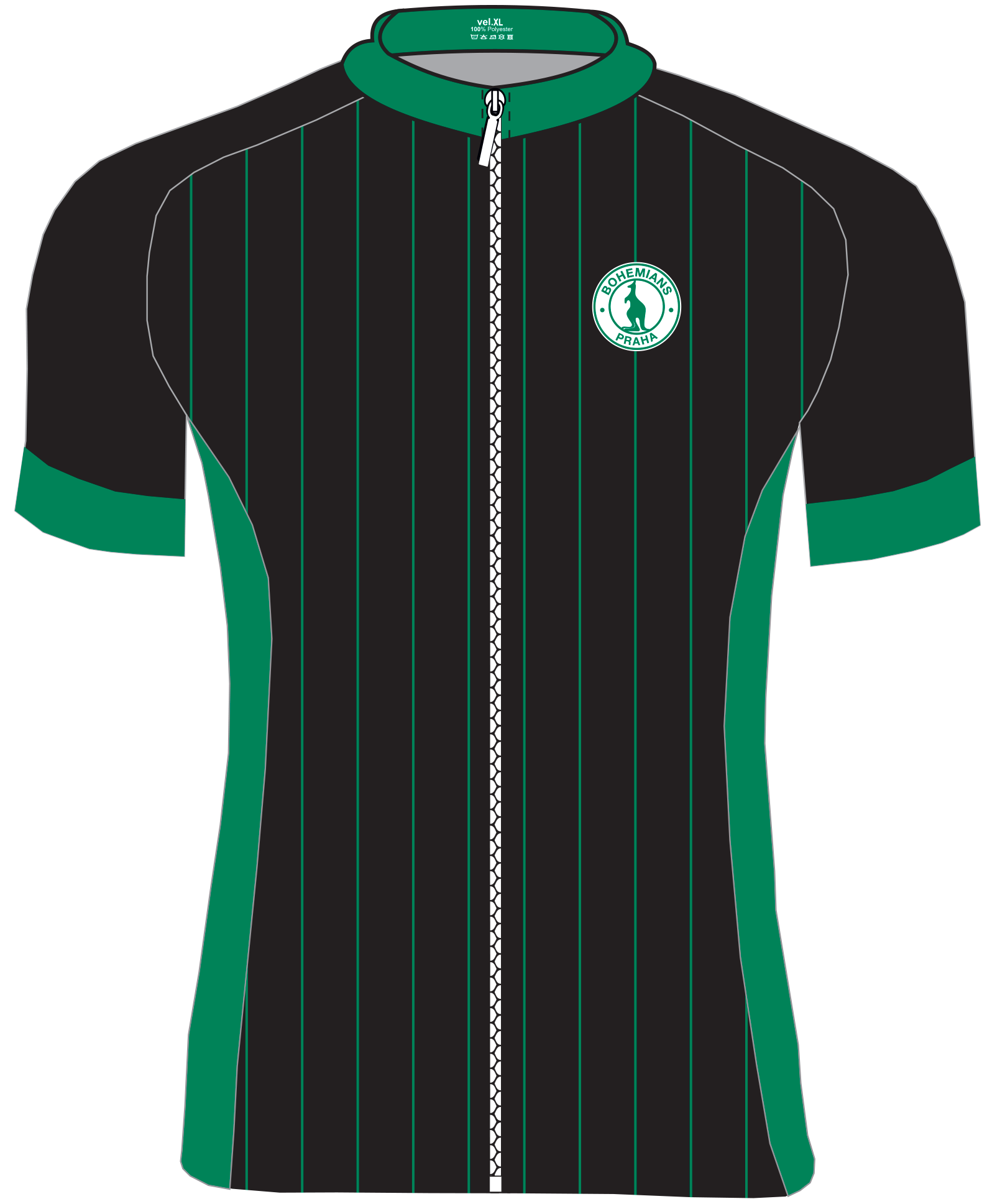 5686-cyklodres cerny predni